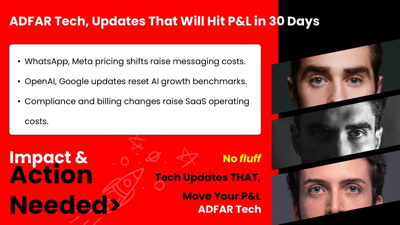 WhatsApp, OpenAI, Google, Meta Redefine SaaS Costs & AI Scale